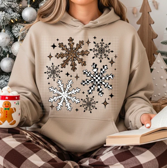 Snowflakes- Checkered/Leopard