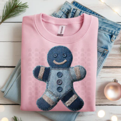 Denim Gingerbread Man