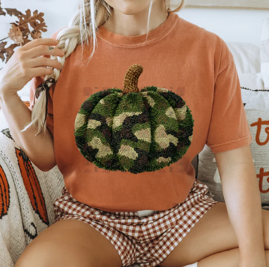 Yarn Camo Pumpkin