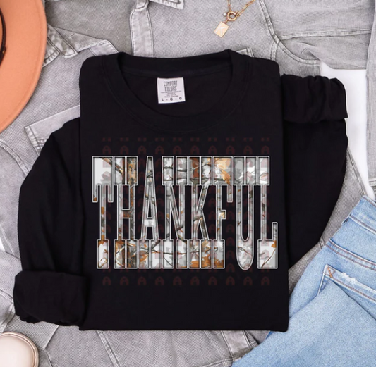 Camo THANKFUL Word